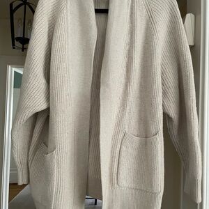 Wilfred Free Cozy Cream Knit Cardigan